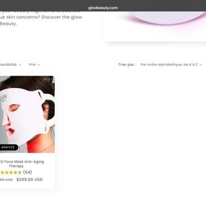 Pink and White LED Skincare Mask